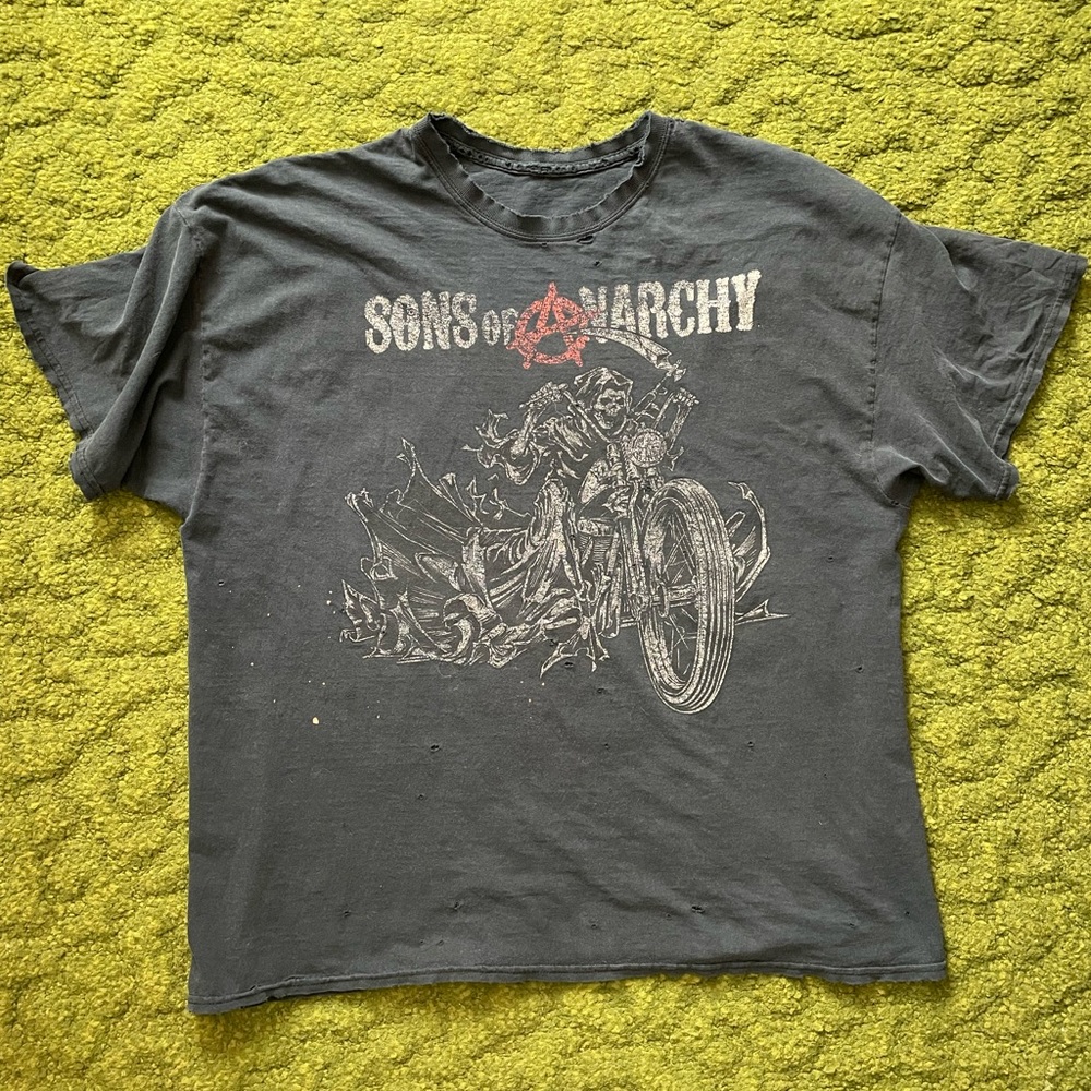 Thrashed Sons of Anarchy Reaper Tee - Picture 2 of 9